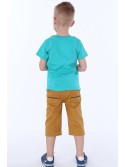 Jungen-T-Shirt mit Aufschrift, Mint NDZ4481 – Online-Shop – Boutique